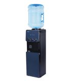 Кулер для воды SONNEN FSE-03RTi, напольный, НАГРЕВ/ОХЛАЖДЕНИЕ ЭЛЕКТРОННОЕ, шкафчик, 3 крана, титановый синий, 455746