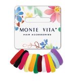 Резинки для волос НАБОР 12 шт., мягкие, маленькие, яркие цвета, MONTE VITA, 457050