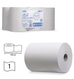 Полотенца бумажные рулонные KIMBERLY-CLARK Scott, комплект 6 шт., Slimroll, 165 м, белые, диспенсер 601536, 601537, АРТ. 6657