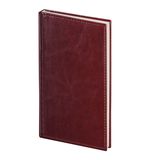 Еженедельник BRAUBERG "Imperial", недатированный, А6, 95х155 мм, под гладкую кожу, 72 л., корич, крем. блок, 126185