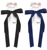 Заколка для волос аллигатор 15x26 см, с бантиком, с длинными хвостиками, АССОРТИ, MONTE VITA, 457111