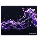Коврик для мыши SONNEN "NEON SPLASH" резина + ткань, 250х200х2 мм, 513957