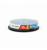 Диски CD-R MIREX, 700 Мб 48x Cake Box (упаковка на шпиле), КОМПЛЕКТ 10 шт, UL120051A8, UL120051A8L