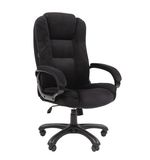 Кресло офисное Chairman CH 600, велюр, черное, 7158676