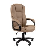 Кресло офисное Chairman CH 600 LT, экокожа, бежевое, 7158660