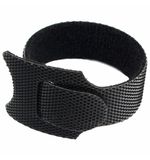 Хомуты-липучки 125x11 мм, на основе ленты Velcro, CABLEXPERT, черные (12 шт.), VT-125x11BK