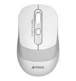 Мышь беспроводная с бесшумным кликом A4TECH Fstyler FG10, USB, 4 кнопки, оптическая, белая, 1147569