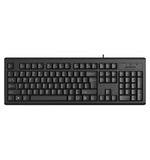 Клавиатура проводная A4TECH KR-83, USB, 104 кнопки, черная, 533406