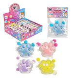 Игрушка-антистресс "КОШАЧЬЯ ЛАПКА С ПОМПОНАМИ", 7х6 см, ассорти 4 цвета, дисплей, JOLLY JOT (ДЖОЛЛИ ДЖОТ), 665774
