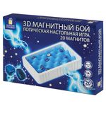 Игра настольная логическая "Магнитный бой" 3D, 20 магнитов, игр поле 22х12 см, ЗОЛОТАЯ СКАЗКА, 665896