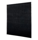 Жалюзи-плиссе штора тканевая самоклеящаяся BRABIX 120*180см, СТАНДАРТ+, 80г/м2, цвет черный, 1 шт., 700017