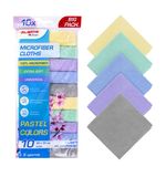 Салфетки из МИКРОФИБРЫ 30х30 см PASTEL COLOUR, big pack, КОМПЛЕКТ 10 штук, 180 г/м2, LAIMA HOME, 700608