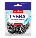 Губка (мочалка) металлическая спиральная 15 г, для посуды, гриля, плиты, LAIMA, 700061