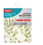 Шторка для ванной ПОЛИЭСТЕР, 180х180см, кольца в комплекте, ФЛОРА, PRIMILA, 700080