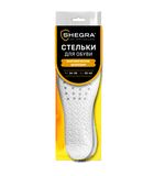 Стельки для обуви АНАТОМИЧЕСКИЕ ДЫШАЩИЕ, материал PU PRO, размер RU 34-39 / EU 35-40, с линиями выреза, SHEGRA (ШЕГРА), 700738