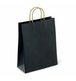 Крафт-пакет бумажный "Black" 26х15х35 см, с кручеными ручками, плотность 80 г/м2, моноцвет, 112429