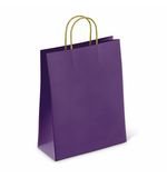 Крафт-пакет бумажный "Dark violet" 26х15х35 см, с кручеными ручками, 80 г/м2, моноцвет, 112405
