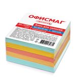 Блок для записей ОФИСМАГ непроклеенный, куб 9х9х5 см, цветной, 127801