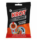 Средство для прочистки канализационных труб в гранулах 90 г КРОТ "Turbo", 4000028