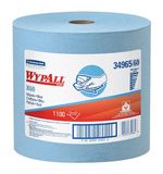 Протирочный нетканый материал KIMBERLY-CLARK Wypall X60, 1100л/рулон, 31,5х34см, голубой, 34965