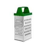 Терка 4 грани 18,2х6,2х8,5 см, белая жесть с пластиковой ручкой, BOOMHOUSE Basic, 701860