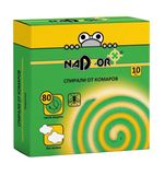 Спирали от комаров бездымные 10 шт., NADZOR, 22664