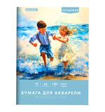 Папка для акварели БОЛЬШАЯ А3, 10л., 180 г/м2, 297х420мм, BRAUBERG АКАДЕМИЯ, "Дружба", 117740