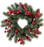 Венок новогодний заснеженный, d30см "Зимняя Сказка", с декором, литой ПЭТ, ЗОЛОТАЯ СКАЗКА, 592518