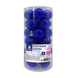 Шары ёлочные 30 шт, 4 см, "Solid Color", пластик, СИНИЕ, глянец, ЗОЛОТАЯ СКАЗКА, 592495