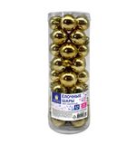 Шары ёлочные 32 шт, 2,5 см, "Tender Shine", пластик, золотистые, глянец, ЗОЛОТАЯ СКАЗКА, 592502