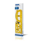 Набор чертежный для классной доски Classic (2 треугольника, транспортир, циркуль, линейка 100см), BRAUBERG, 210871