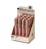Ручка шариковая BRUNO VISCONTI MONACO SPACE, СИНЯЯ, розовый корпус с глиттером, 0,4мм, 20-0125/53