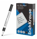 Маркер для доски ERICH KRAUSE "W-170 Light", ЧЕРНЫЙ, круглый наконечник, 2,5 мм, 6356, 63567