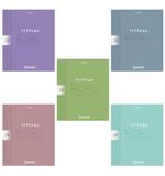 Тетрадь обложка пластик, 24 л., клетка, HATBER, Color Set (микс в спайке), 092030, 24Т5В1пл