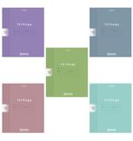 Тетрадь обложка пластик, 18 л. клетка, HATBER, Color Set (микс в спайке), 092028, 18Т5В1пл