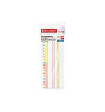 Закладки клейкие, выделители текста, BRAUBERG ULTRA PATTERN COLOR, 135х5 мм, 160 штук (8 цветов х 20 листов), 116687