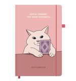 Скетчбук, слоновая кость 140 г/м2, 130х210 мм, 80 л., софт-тач, резинка, наклейки, FUNSTER (ФАНСТЕР), "Таро", 117785