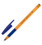 Ручка шариковая с грипом BRAUBERG "i-STICK POINT ORANGE", СИНЯЯ, пишущий узел 0,7 мм, линия письма 0,35 мм, 144386