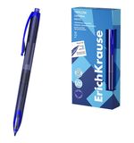 Ручка-роллер автоматическая ERICH KRAUSE "TipFlow Stick Matic Original", СИНЯЯ, линия 0,4 мм, 63700