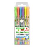 Ручки гелевые ПАСТЕЛЬНЫЕ BRAUBERG KIDS "CUTE ANIMALS", НАБОР 6 ЦВЕТОВ, корпус с печатью, узел 1 мм, линия письма 0,7 мм, 144439