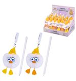 Ручка с пушистой подвеской шариковая FUNSTER (ФАНСТЕР) "FLUFFY DUCK", СИНЯЯ, ассорти, пишущий узел 0,7 мм, 144525