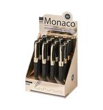 Ручка шариковая BRUNO VISCONTI MONACO SPACE, СИНЯЯ, черный корпус с глиттером, линия 0,4 мм, 20-0125/52
