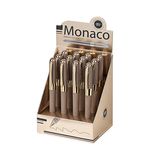 Ручка шариковая BRUNO VISCONTI MONACO SPACE, СИНЯЯ, серый корпус с глиттером, линия 0,4 мм, 20-0125/51