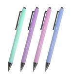 Ручка шариковая автоматическая BRAUBERG "VIVID PASTEL", корпус soft-touch, СИНЯЯ, пишущий узел 0,7 мм, линия письма 0,35 мм, 144404