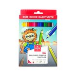 Карандаши цветные KOH-I-NOOR "LION", 36 цветов, шестигранные, 2,8 мм, натуральное дерево, 3555036034KS
