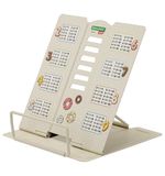Подставка для книг и учебников BRAUBERG KIDS mini "Food" с таблицей умножения, регулируемый угол наклона, металлическая, 238974