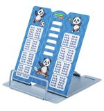 Подставка для книг и учебников BRAUBERG KIDS mini "Panda" с таблицей умножения, регулируемый угол наклона, металлическая, 238975