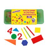 Набор счетных материалов мозаика, пенал, 132 элемента, ЮНЛАНДИЯ, 274055