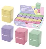 Точилка кросс-серия "PASTEL", с контейнером, корпус ассорти, BRAUBERG, 273255