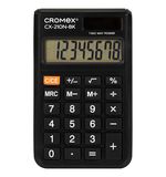 Калькулятор карманный CROMEX (КРОМЕКС) CX-210N-BK (96х62 мм), 8 разрядов, двойное питание, черный, 273834